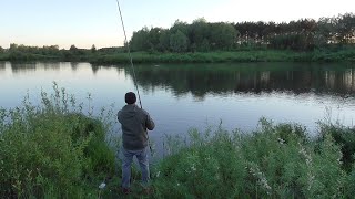 Рыбалка с ночевкой на  сазана!!!Свежая рыбка на сковороде!!)