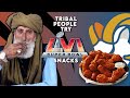 Tribal people try super bowl snacks for the first time