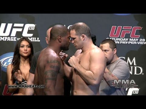 UFC 130: Rampage Jackson vs Matt Hamill: Weigh-In + Face-Off
