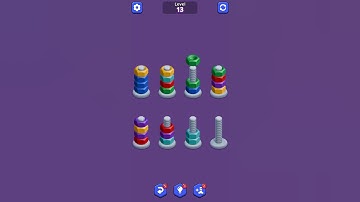 Nuts Sort Master Game Level 13 #mindgames #shorts #gamingshorts