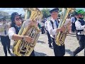 Entrada da banda musical das caldas das taipas nas festas de santa eufmia