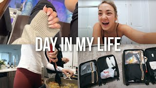 VLOG: pack &amp; prep for vacation, self tanning, new nails, plane snacks, etc.