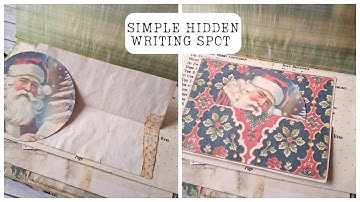 How to create a hidden pocket and journaling Spot