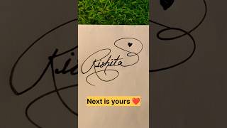 Rishita Name Signature ✍️ | Best Stylish Calligraphy Design 🔥