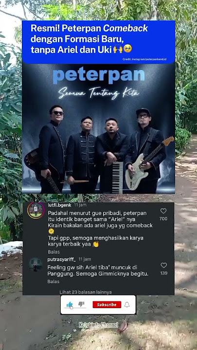 PETERPAN COMEBACK TANPA ARIEL DAN UKIE #shorts #viralvideo