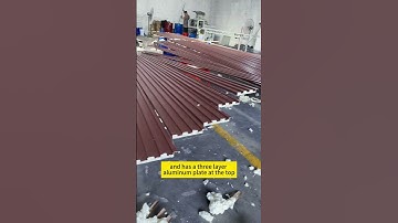 Aluminum alloy double-layer insulated aluminum tile installation video tutorial  #roofinsulation