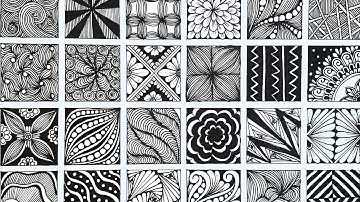 24 Zentangle Patterns You Should Try For Beginners || Zentangle Patterns