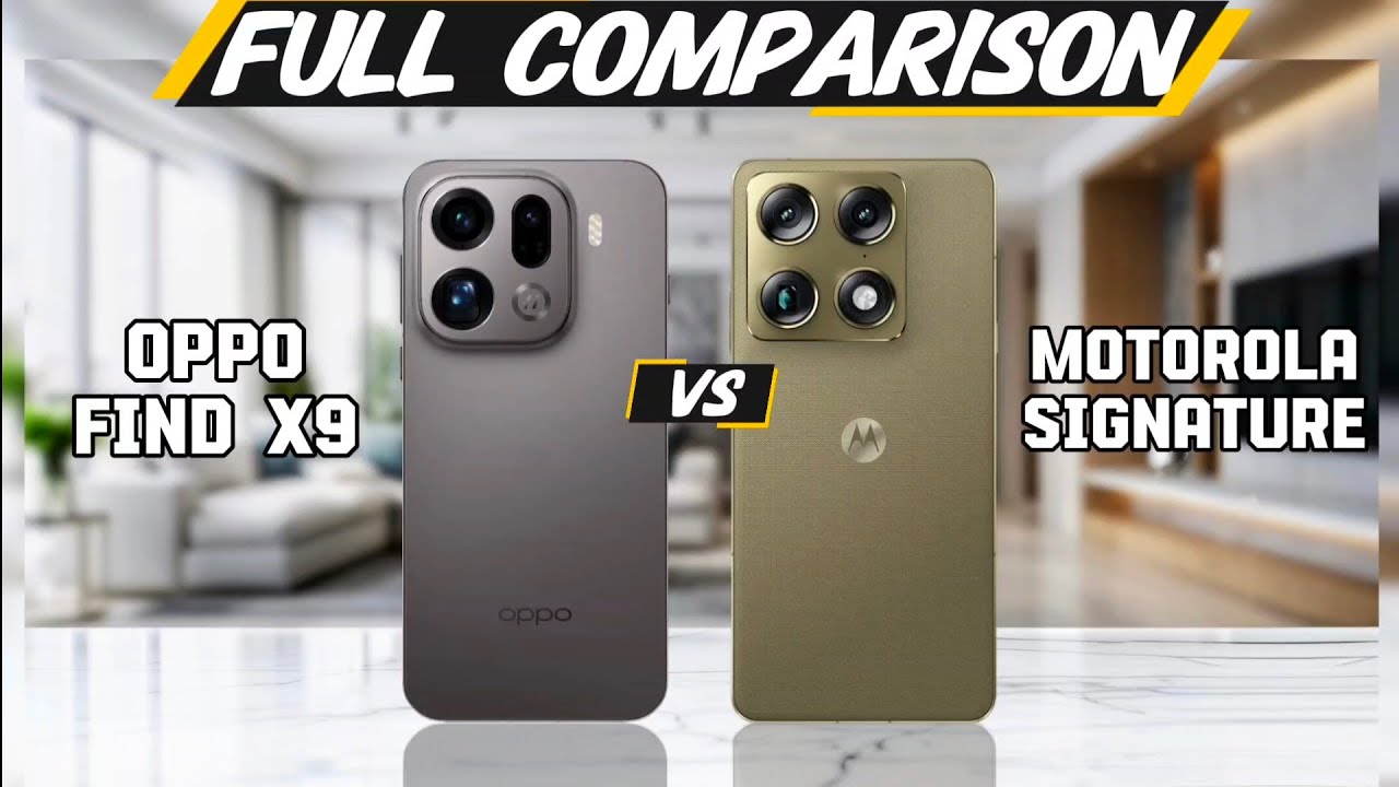Oppo find X9 vs Motorola Signature || which one is best🤔? Let's find out 