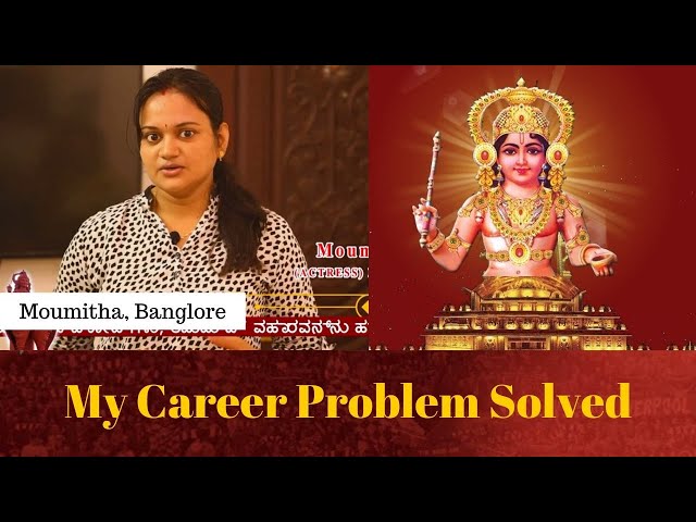 my career problem solved | moumitha | 0487 2329000