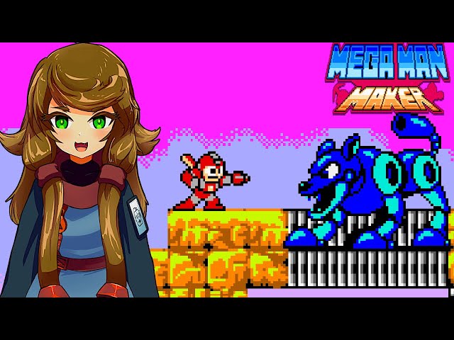 Blu Chan Plays Kirky's Mega Man Maker Stages!