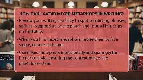 How Can I Avoid Mixed Metaphors In Writing? - The Prose Path