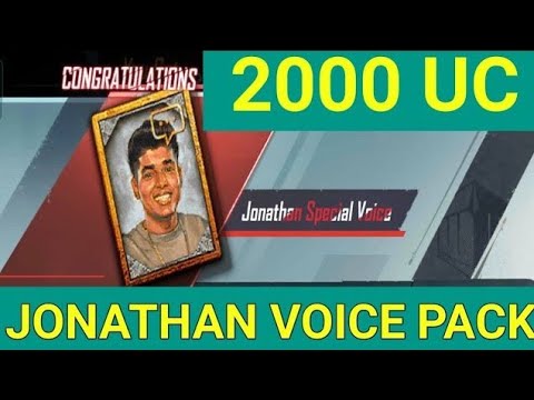 JONATHAN MYTHIC VOICE PACK IN BGMI - 2000 UC CRATE OPENING VIDEO - YouTube