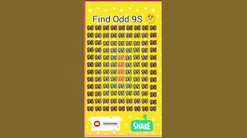 Find 👉 9S Odd number Puzzles 🤔🤔 || Different Number Reasoning || #short #ssc #viral #reels #puzzle