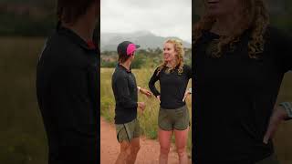 Tabor and Eli Hemming in the rain before the 2023 Pikes Peak Ascent