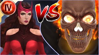 T4 GHOST RIDER vs SCARLET WITCH || Uni Hero ABX || MARVEL Future Fight || mff