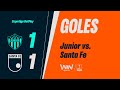 Junior vs. Santa Fe (goles) | Superliga BetPlay Dimayor 2026 | Partido - Ida
