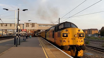 4K 37099 & 37521 thrash out of Peterborough - 1Q86 24/08/19