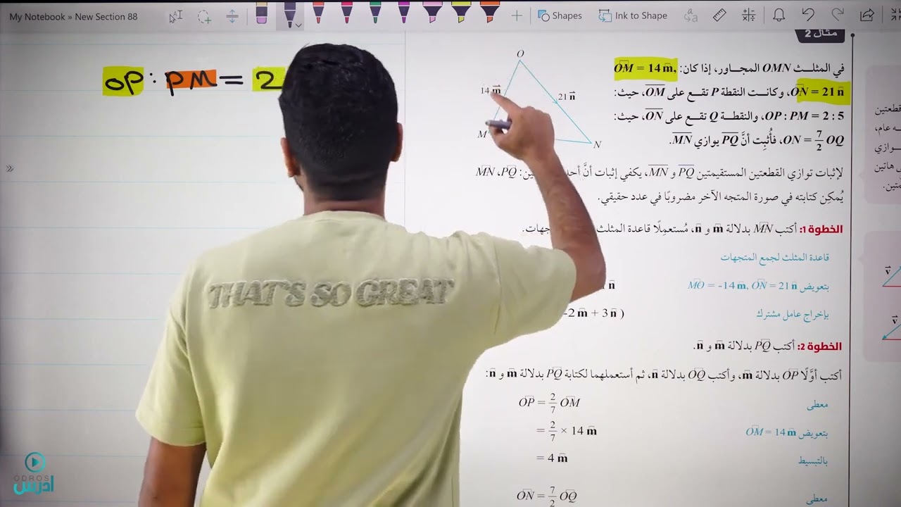 مكثف المستقيمات في الفضاء   الأستاذ طارق الرقب