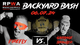 Firefly vs. Garbage Brawler, RPWA „Backyard Bash“ 06.07.2024