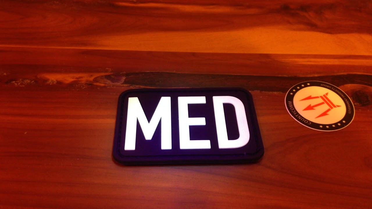 Medicine In Bad Places PVC Logo Patch (Velcro back) | MIBP