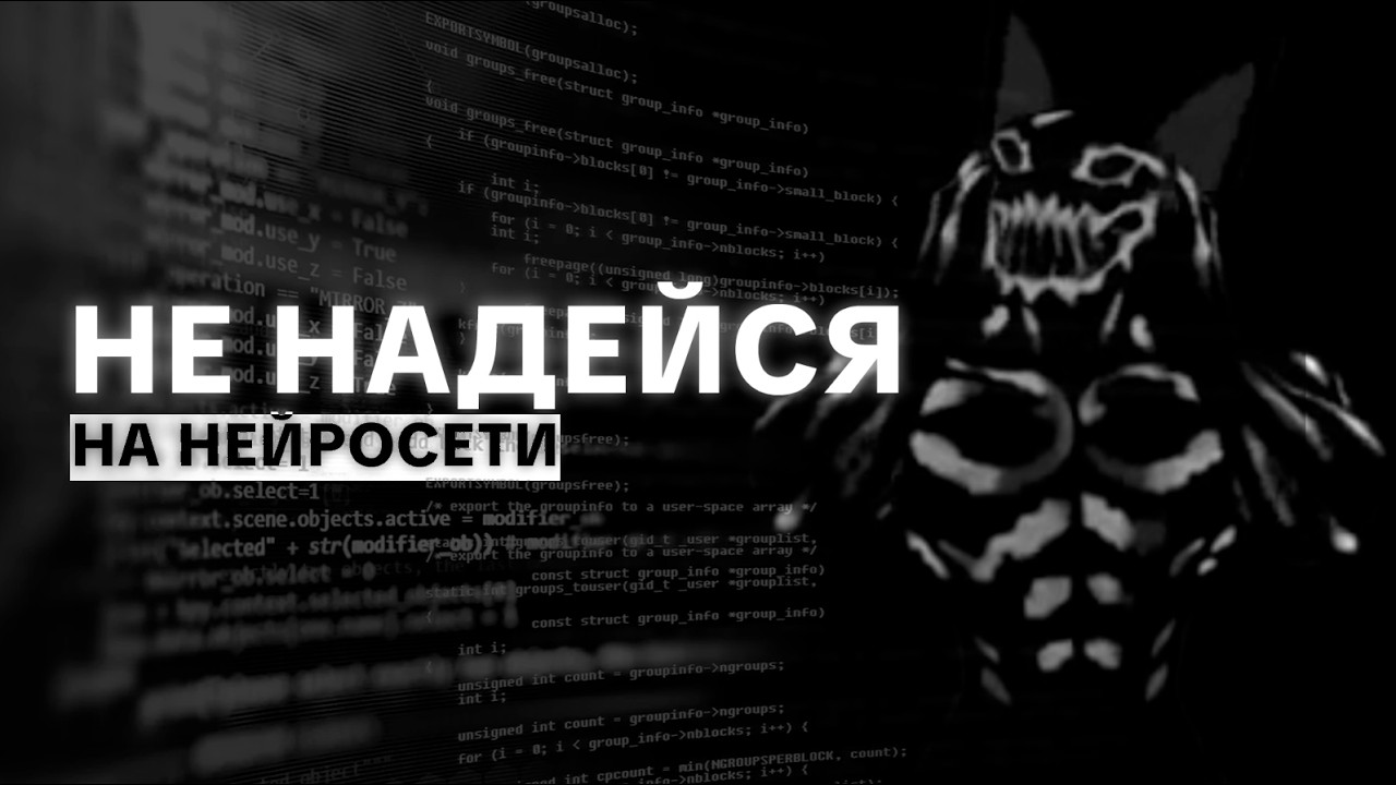 НЕЙРОСЕТЬ НЕ СДЕЛАЕТ ТЕБЕ ИГРУ