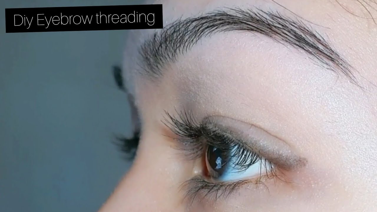DIY Eyebrow threading | Alka Bohara - YouTube
