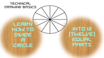 DIVISION OF A CIRCLE INTO 12 EQUAL PARTS WITH A 60° SET SQUARE