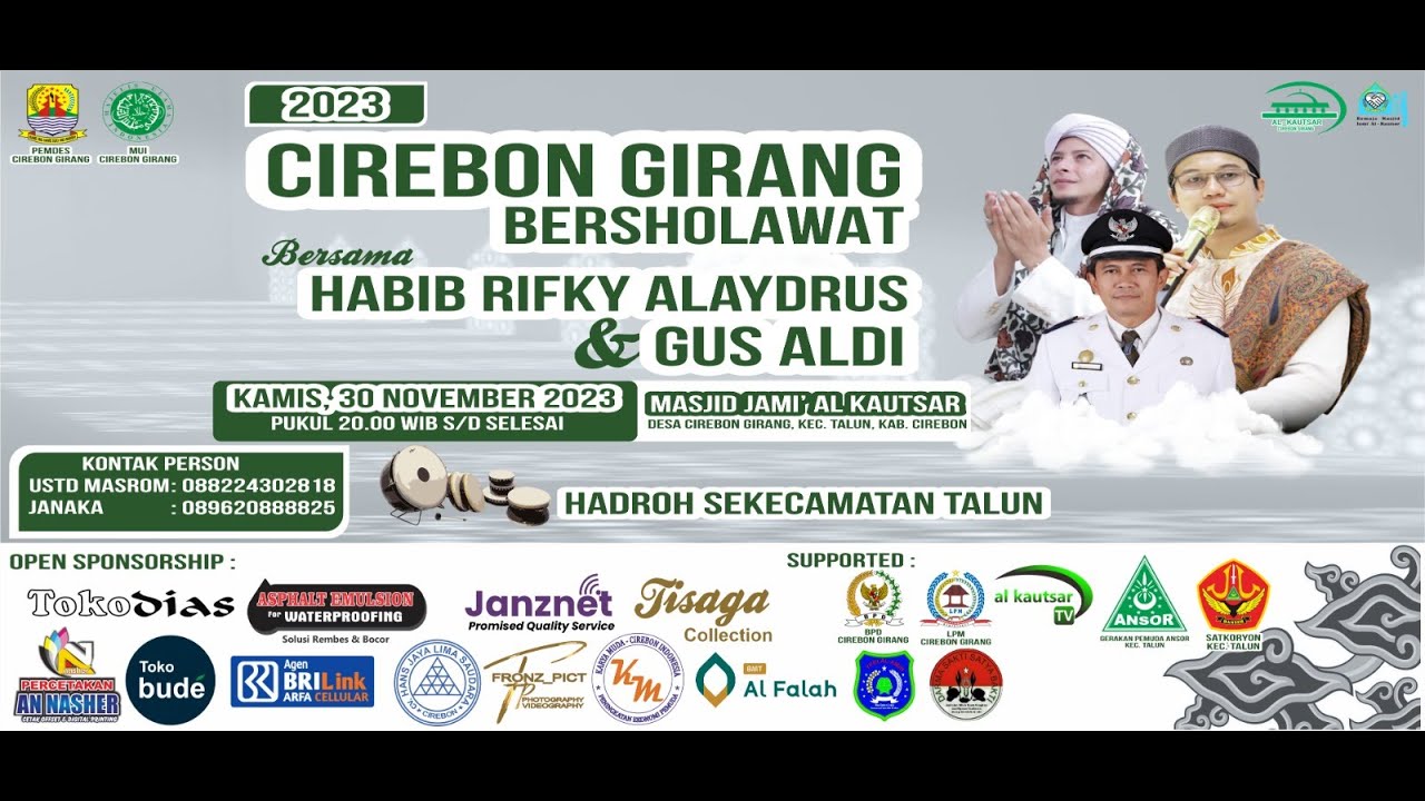 [LIVE] CIREBON GIRANG BERSHOLAWAT 2023 BERSAMA HABIB RIFKY ALAYDRUS ...
