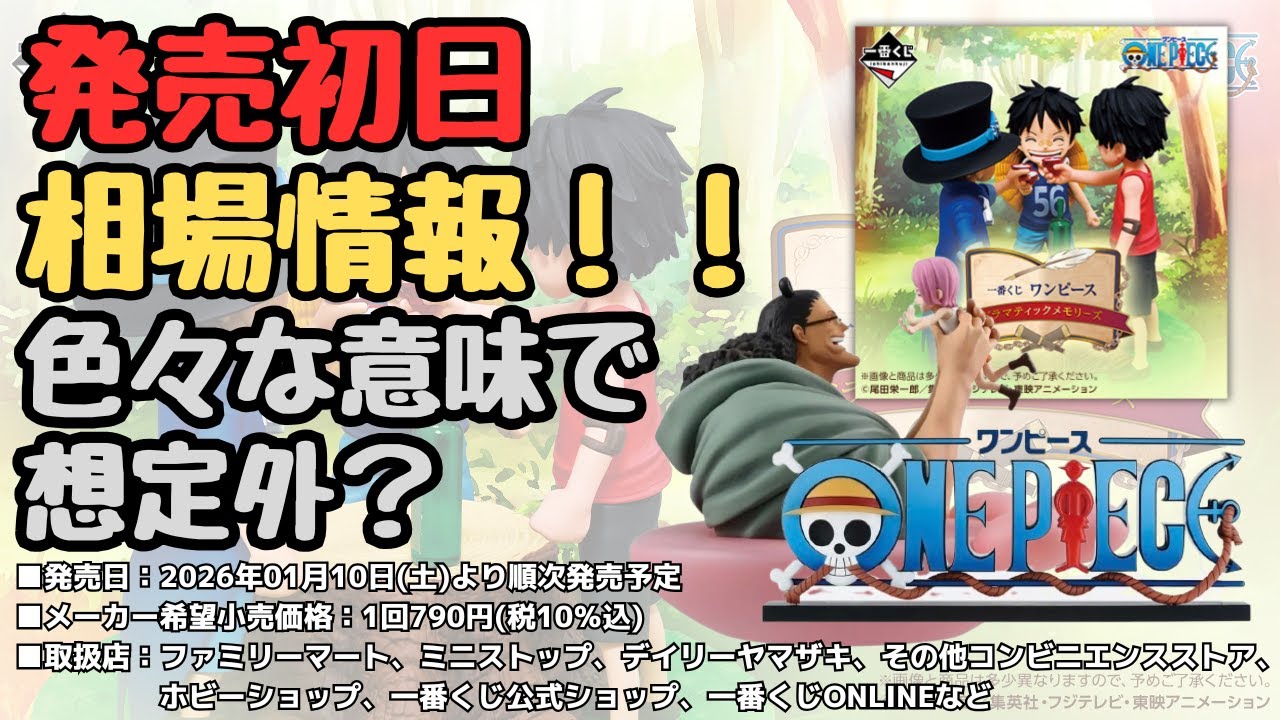 OP Market Price Information] Ichiban Kuji One Piece Dramatic