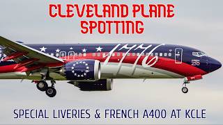 Cleveland Plane Spotting Just Got WILD! French A400M, 777 Diversion & Special Liveries
