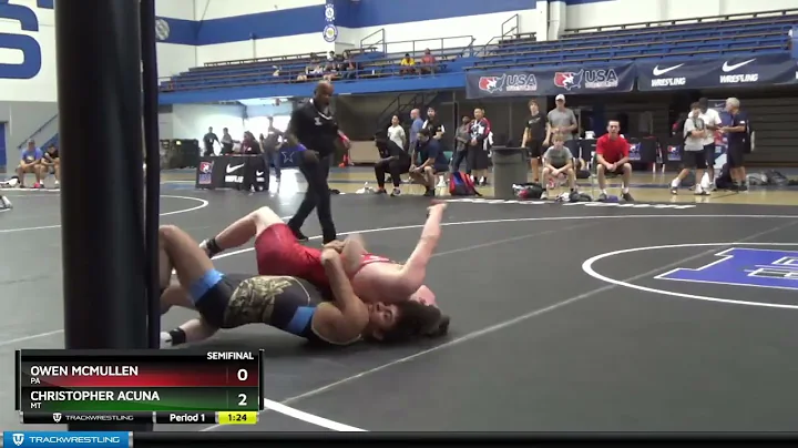 68 Lbs Semifinal - Owen McMullen, PA Vs Christophe...