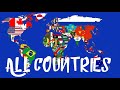 ALL 197 COUNTRIES IN THE WORLD IN MAP FLAG 🌎