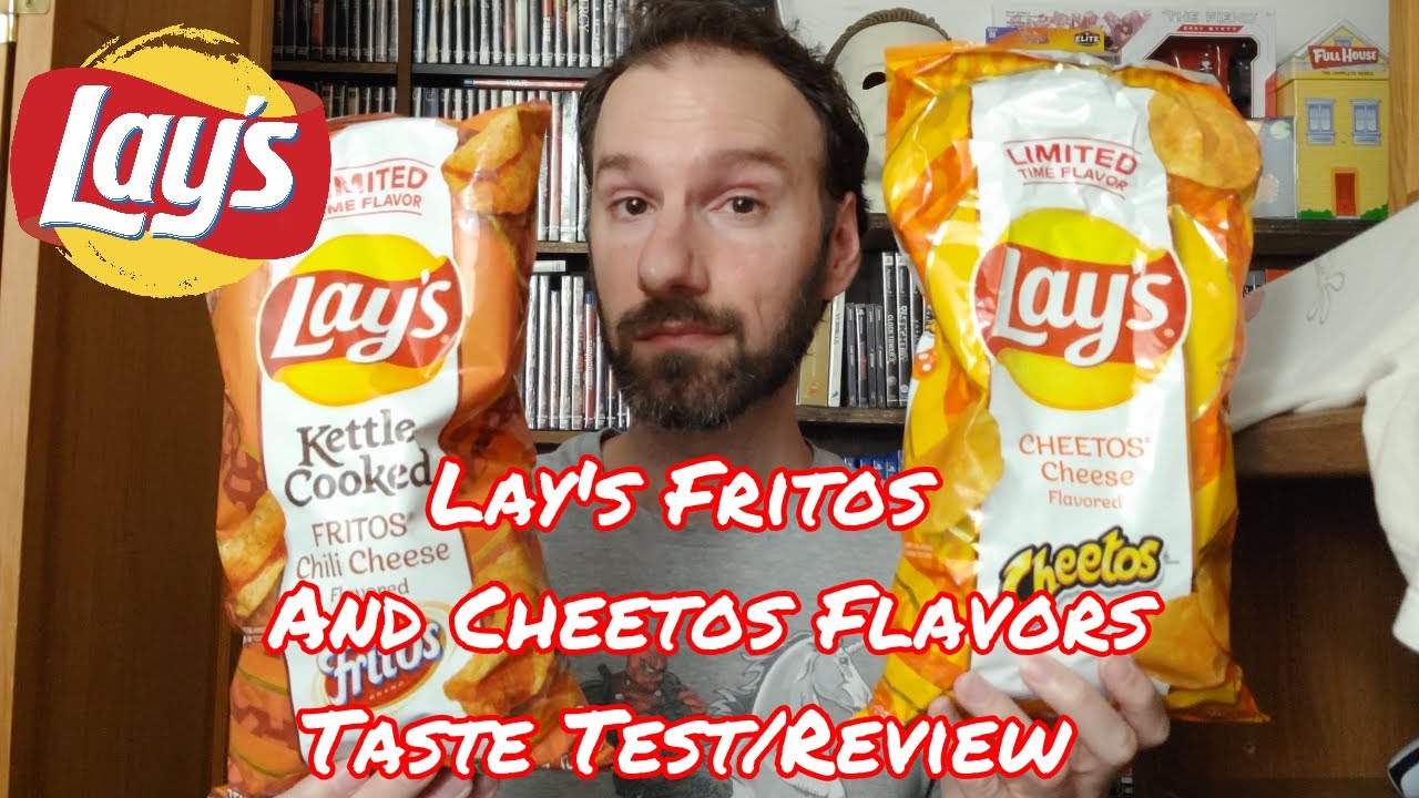 Lay's Chips Cheetos Cheese And Fritos Chili Cheese Kettle Cooked Flavors Taste Test Food Review