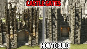 ARK: How To Build a Castle Gate! (Ep 1)