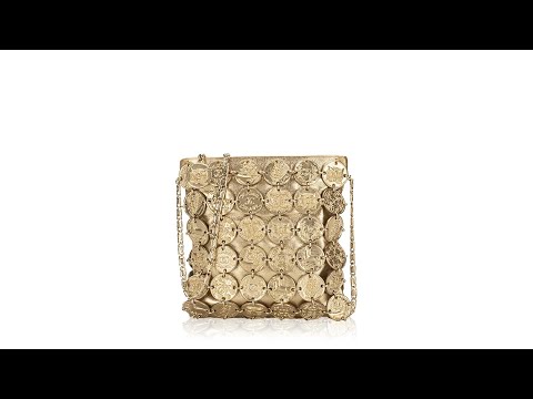 Chanel Lambskin Medallion Metiers D'Art Small Runway Evening Bag Gold