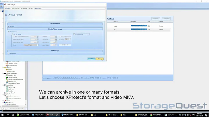 Rook XProtect Management Client Archive Plug-in