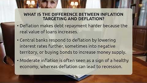 What Is The Difference Between **inflation Targeting** And Deflation? - Inflation Insight Channel