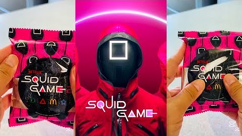 Squid game Dalgona from Mcdonalds #asmr #satisfying #interesting #sarahpax #squidgame2 #squidgame