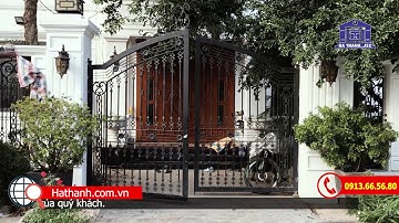 cổng cửa lan can sắt mỹ thuật giá rẻ tại Hải Phòng