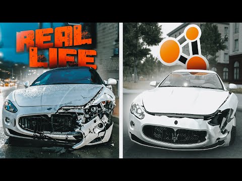Аварии на реальных событиях в BeamNG.Drive #38