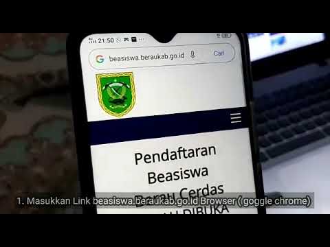 cara online mendaftar beasiswa Cerdas Berau 2021 menggunakan HP android#part 1