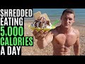 I'm Eating 5,000 CALORIES A DAY To Get SHREDDED | IIFYM Full Day of Eating