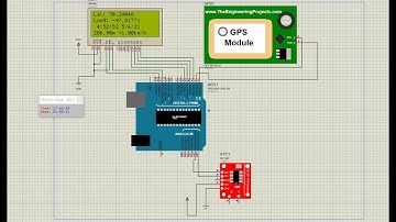 Arduino and working module GPS  simulated on Proteus 8 Professional