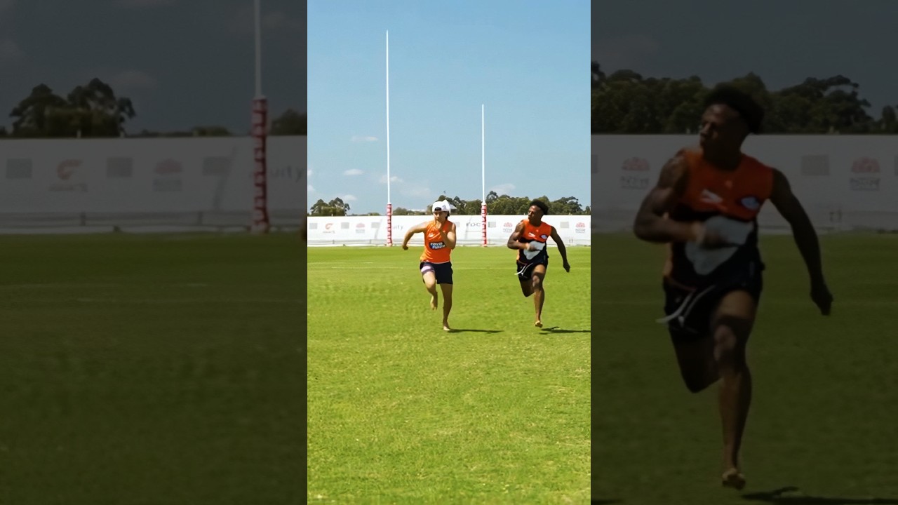 Парень обыгрывает IShowSpeed ​​в забеге на 40 ярдов