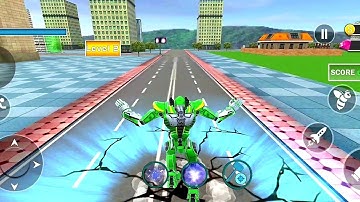 Green Wasp - Multi Robot Transformation - Tank Robot Car Games