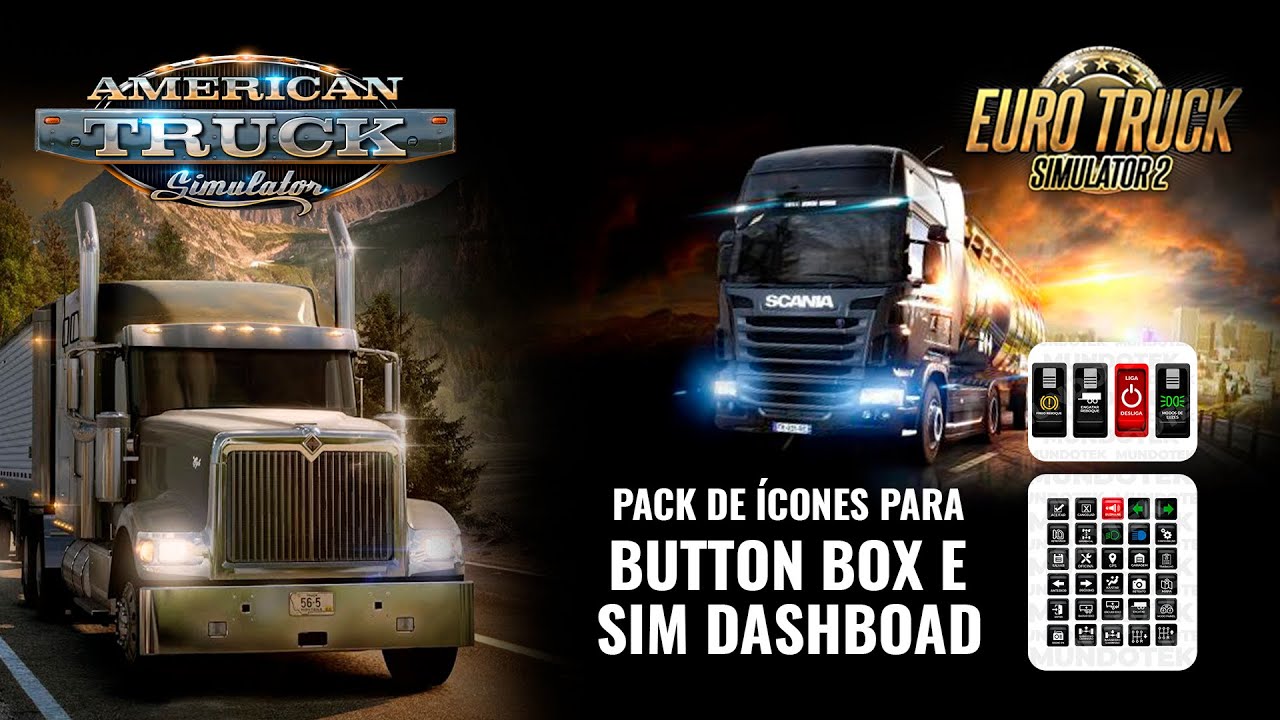 Pack icones para button box ets2 ats truck simulator youtube