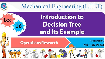 L 16 Decision Tree and its Example | Decision Theory | Operations Research | Mechanical