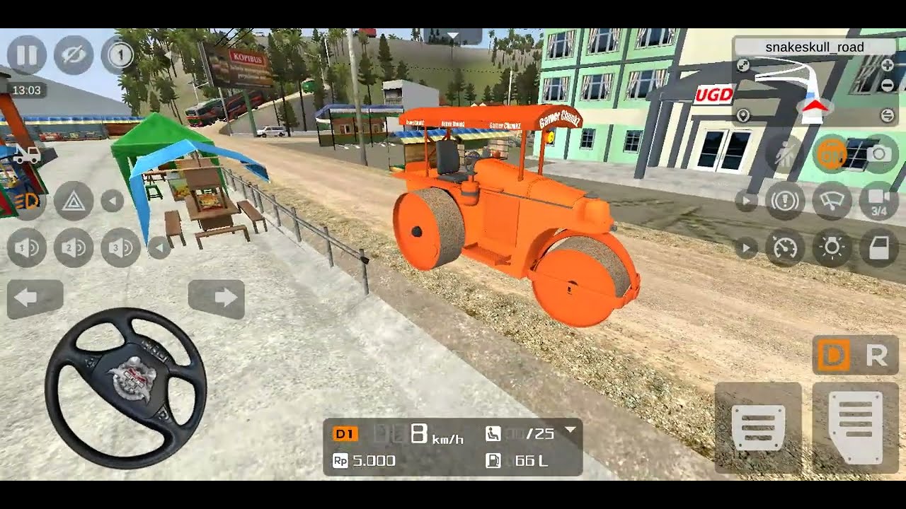 ROAD ROLLER CONSTRUCTION SIMULATOR 3D GAME | Road construction simulator 3D game | roller game