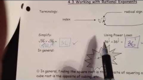 MCR3U1: Copy of 4.3: Working With Rational Exponents (Part 1 of 2)