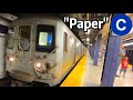 ⁴ᴷ⁶⁰ R46 &quot;Paper&quot; C Train Leaving Chambers Street